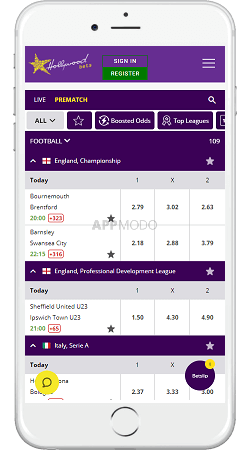 HollywoodbBets mobile sportsbook