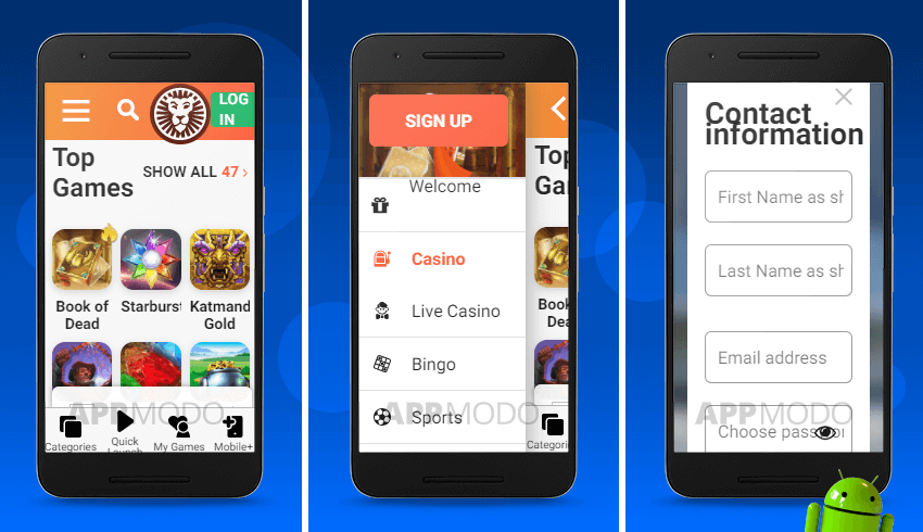 LeoVegas Android betting app