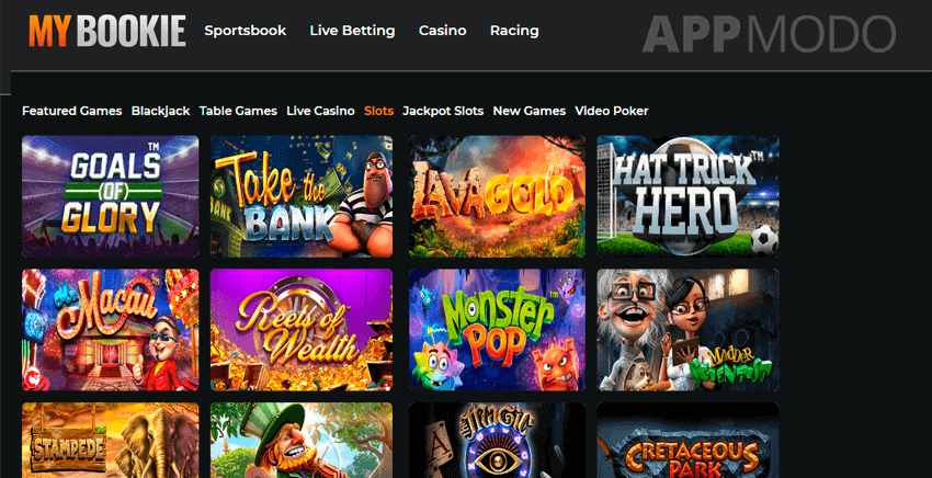 Mybookie casino games