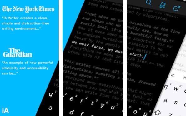 ia writer writing apps