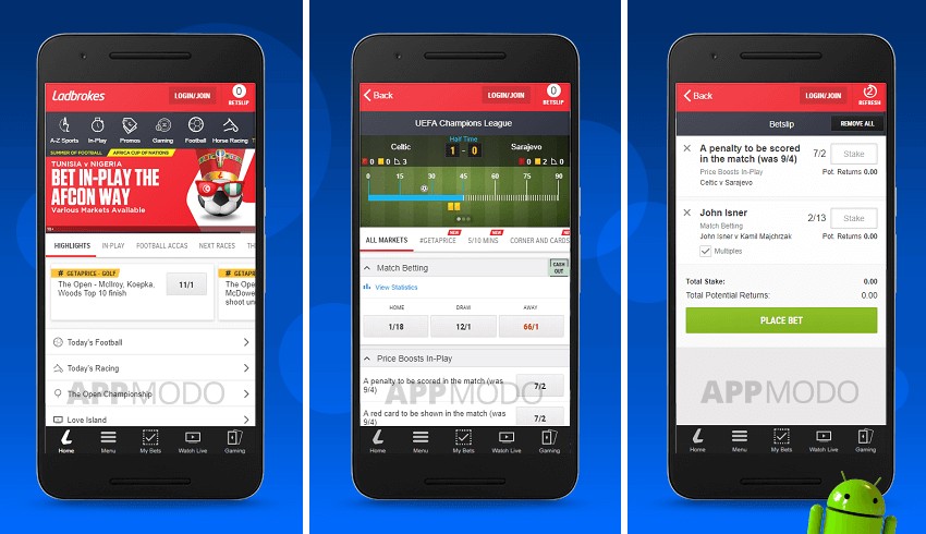 Ladbrokes mobile app