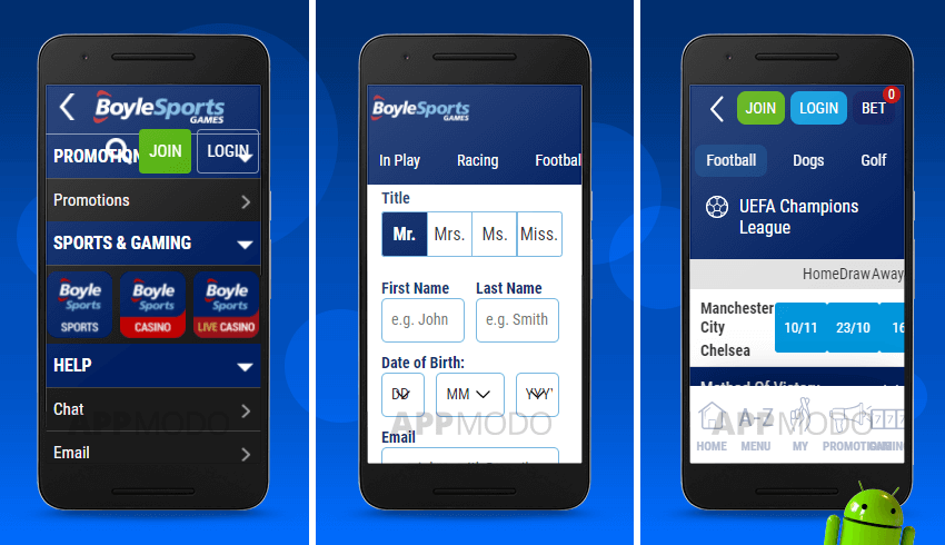 BoyleSports Android betting app