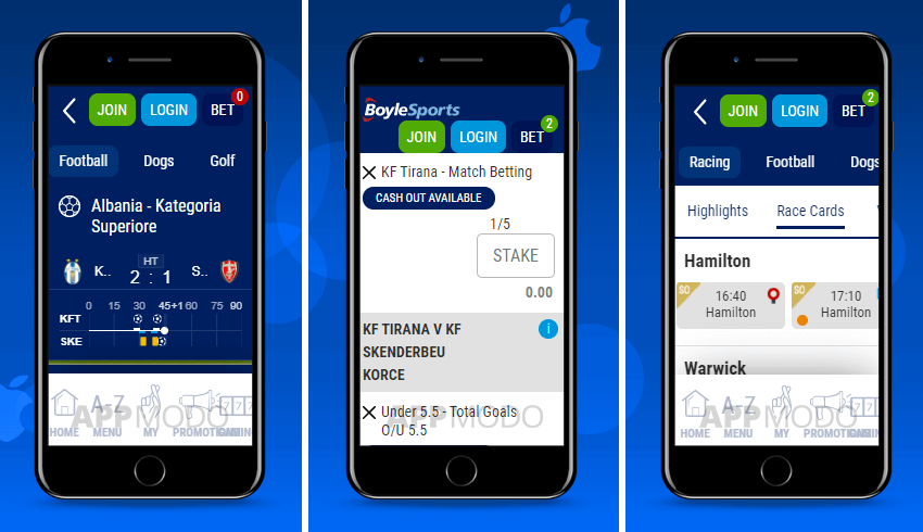 Boyle Sports iOS betting app